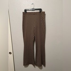 Urban outfitters brown checkered pants XXL
